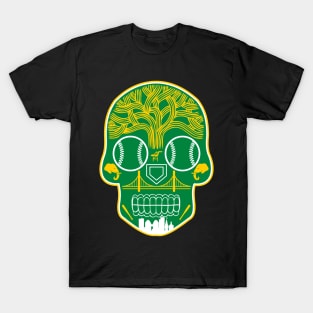 Kelly Green Oakland Sugar Skull T-Shirt